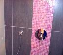 Glasmosaik in der Dusche